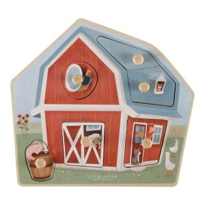 Drewniane puzzle farma -  Little Farm - Little Dutch 