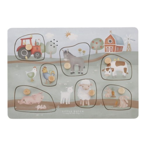 Puzzle dźwiękowe - Little Farm - Little Dutch