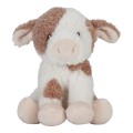 Biało-brązowa krówka 17 cm -  Miękka Przytulanka - Little Dutch