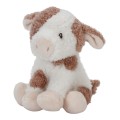 Biało-brązowa krówka 17 cm -  Miękka Przytulanka - Little Dutch
