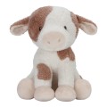 Biało-brązowa krówka 25 cm - Miękka Przytulanka - Little Dutch