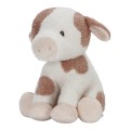 Biało-brązowa krówka 25 cm - Miękka Przytulanka - Little Dutch