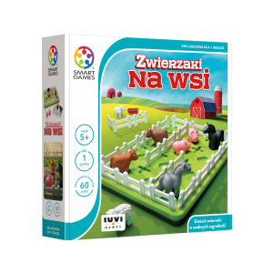 Smart Games Zwierzaki Na Wsi - gry logiczne dla dzieci 5+ IUVI Games (PL)