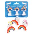 Gumki do mazania 6 szt. - Magiczne Jednorożce - Rex London