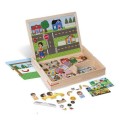 Magnetyczna układanka - Ruch drogowy, plac zabaw, farma - Melissa &amp; Doug