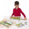 Magnetyczna układanka - Ruch drogowy, plac zabaw, farma - Melissa &amp; Doug
