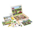 Magnetyczna układanka - Ruch drogowy, plac zabaw, farma - Melissa &amp; Doug