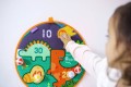 Gra w rzutki - Okrągła tarcza na rzepy - Świat dinozaurów - mierEdu