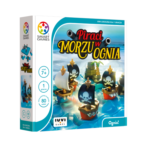 Smart Games Piraci w Morzu Ognia - gry logiczne dla dzieci 7+ IUVI Games (PL)