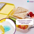 Duża śniadaniówka do przedszkola - do szkoły - wkład chłodzący - Lunchbox, Flamingo Fizz - b.box