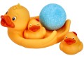 Mydelniczka z kaczuszkami + musująca kula do kąpieli - Mom's Care