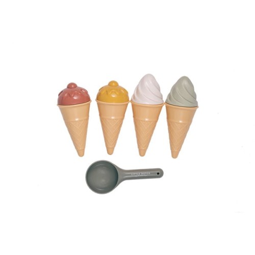 Zestaw foremek do piasku  9 elementów - Lody - Little Dutch
