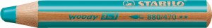 STABILO WOODY 3w1 Kredka turkusowa 1 szt (470)
