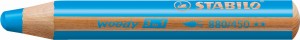 STABILO WOODY 3w1 Kredka cyjan niebieska 1 szt (450)