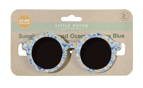 Okulary okrągłe - Ocean Dreams Blue - Little Dutch