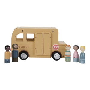 Szkolny autobus drewniany z figurkami FSC Little Dutch LD8023