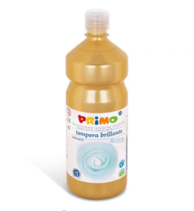 Farba plakatowa w butelce 1000ml ZŁOTA - PRIMO