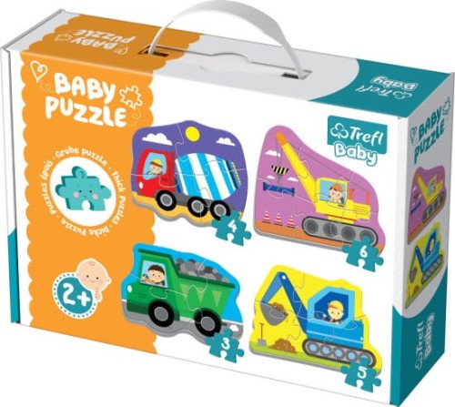 TREFL Puzzle Baby Classic - Pojazdy na budowie