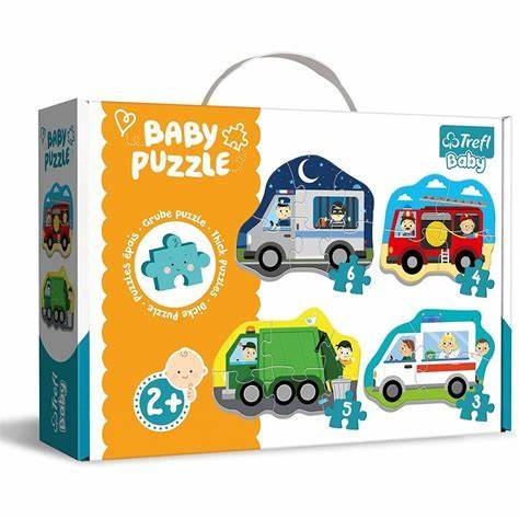 TREFL Puzzle Baby Classic - Pojazdy i zawody