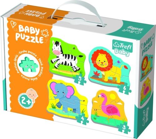 TREFL Puzzle Baby Classic - Zwierzęta na safari