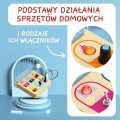 TOPBRIGHT Drewniana tablica manipulacyjna z przełącznikami 36 mies.+