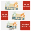 TOPBRIGHT Drewniana zabawka edukacyjna Nauka liczenia na palcach +3lata