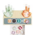 TOPBRIGHT Drewniana zabawka edukacyjna Nauka liczenia na palcach +3lata