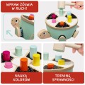 TOPBRIGHT Gra motoryczna Żółw Drewniana wbijanka +18 mies