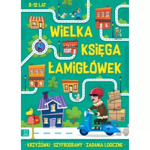 Aksjomat Wielka księga łamigłówek. Krzyżówki, szyfrogramy, zadania logiczne. 8-12 lat. Zielona