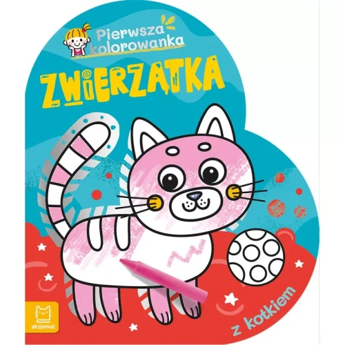 Aksjomat Zwierzątka. Pierwsza kolorowanka z kotkiem