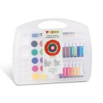 Walizka z farbami plakatowymi + wodnymi w pastylkach ZESTAW - PRIMO