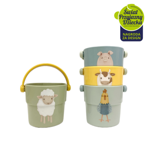 Little Dutch Kubeczki kąpielowe Little Farm 2011244