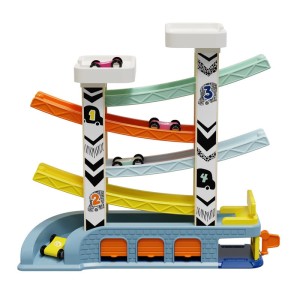 TOPBRIGHT Tor samochodowy Zjeżdżalnia z superszybkimi autami +18mies