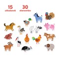 CzuCzu Puzzle do pary Zwierzątka na wsi +18miesięcy