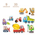 CzuCzu Puzzle progresywne Pojazdy na budowie +2latka