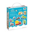 CzuCzu Puzzle progresywne Pojazdy na budowie +2latka