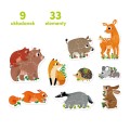 CzuCzu Puzzle Progresywne Zwierzątka w lesie 2+