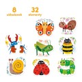 CzuCzu Puzzle Robaczki czworaczki +2latka
