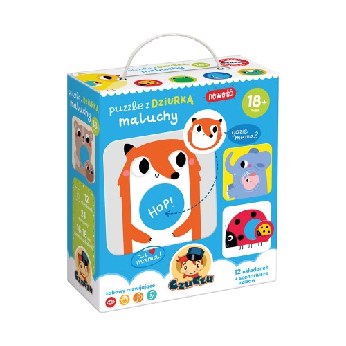 CzuCzu Puzzle z dziurką Maluchy 18m+