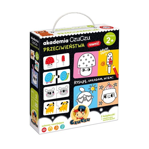 CzuCzu Przeciwieństwa Gra edukacyjna Kolorowanki Puzzle