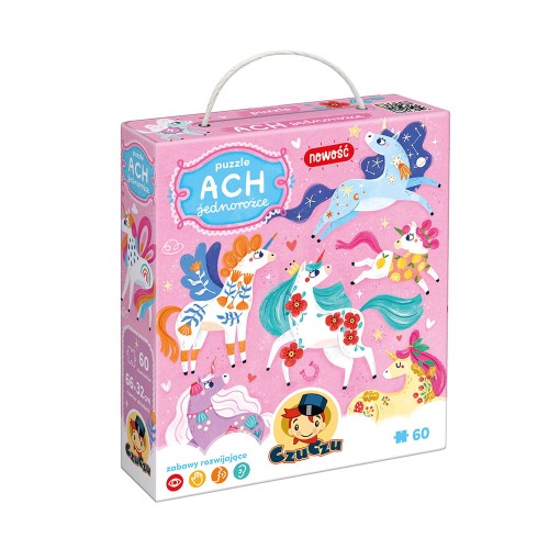 CzuCzu Puzzle Ach Jednorożce 4+ 60el.