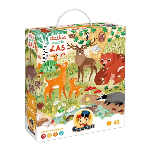 CzuCzu Dzikie puzzle Las 3+ 40el.