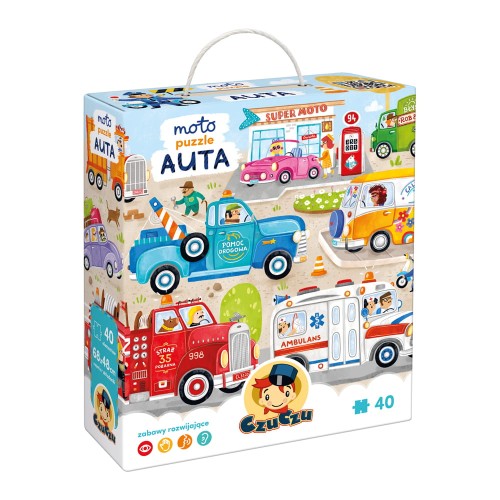 CzuCzu Moto puzzle Auta 3+ 40el.