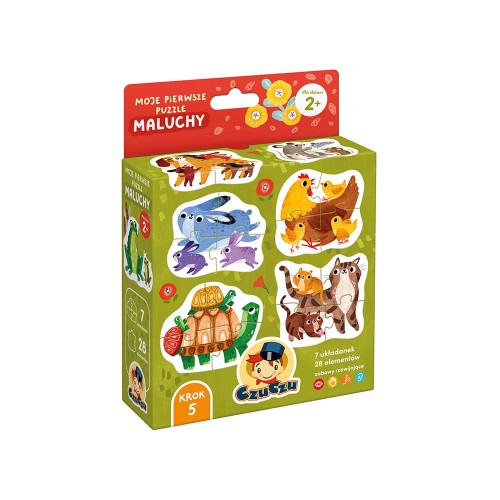 CzuCzu Moje pierwsze puzzle Maluchy 2+ 28el.