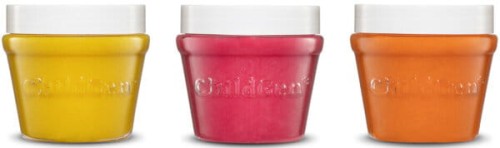 ChildGen Naturalna ciastolina w słoiczkach - zestaw TRIO: Żółty, Różowy, Pomarańczowy
