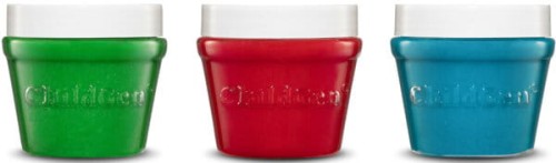 ChildGen Naturalna ciastolina w słoiczkach - zestaw TRIO: Zielony, Niebieski, Czerwony