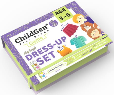 ChildGen Zestaw kreatywny MODA - ubieranki i fryzury 100% naturalna ciastolina i akcesoria