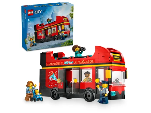 Lego CITY 60407 Autokar czerwony piętrowy