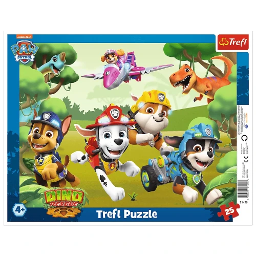 TREFL Puzzle ramkowe 25 Wyczynowe triki piesków