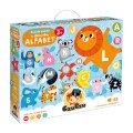 CzuCzu Duuuże puzzle z dziurką Alfabet +3latka